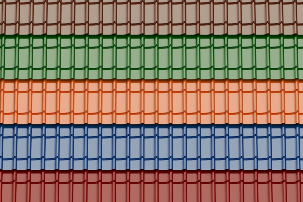 Set de țigle colorate fundal randare 3D